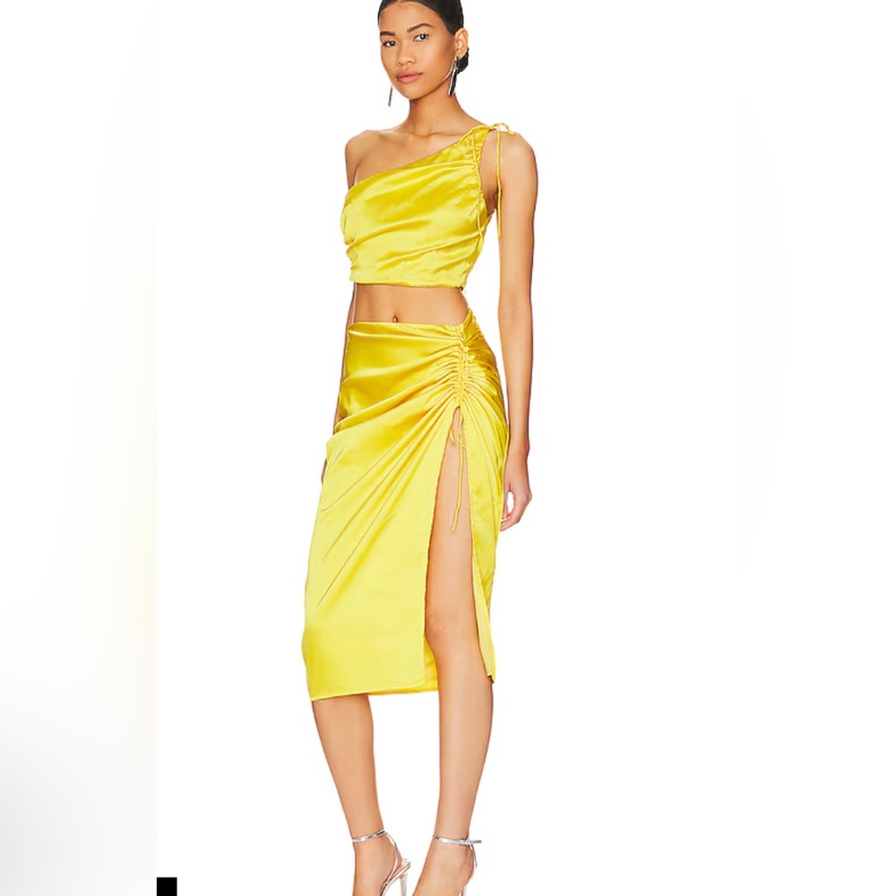 superdown Kristy Ruched Skirt Set with Top